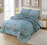 New Arrival 7PC Salonika Cotton Comforter Set by Fanza – King Size - Summer Special - Premium Quality & Multi-Color Prints